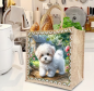 Preview: Diamond Painting Tragtasche Malteser Welpe